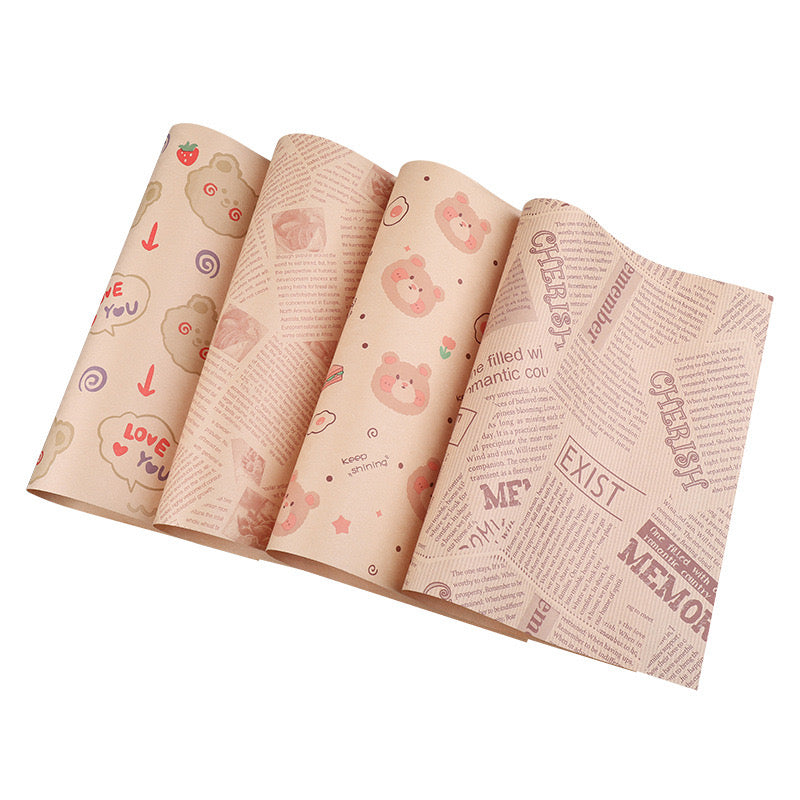 Square baking paper