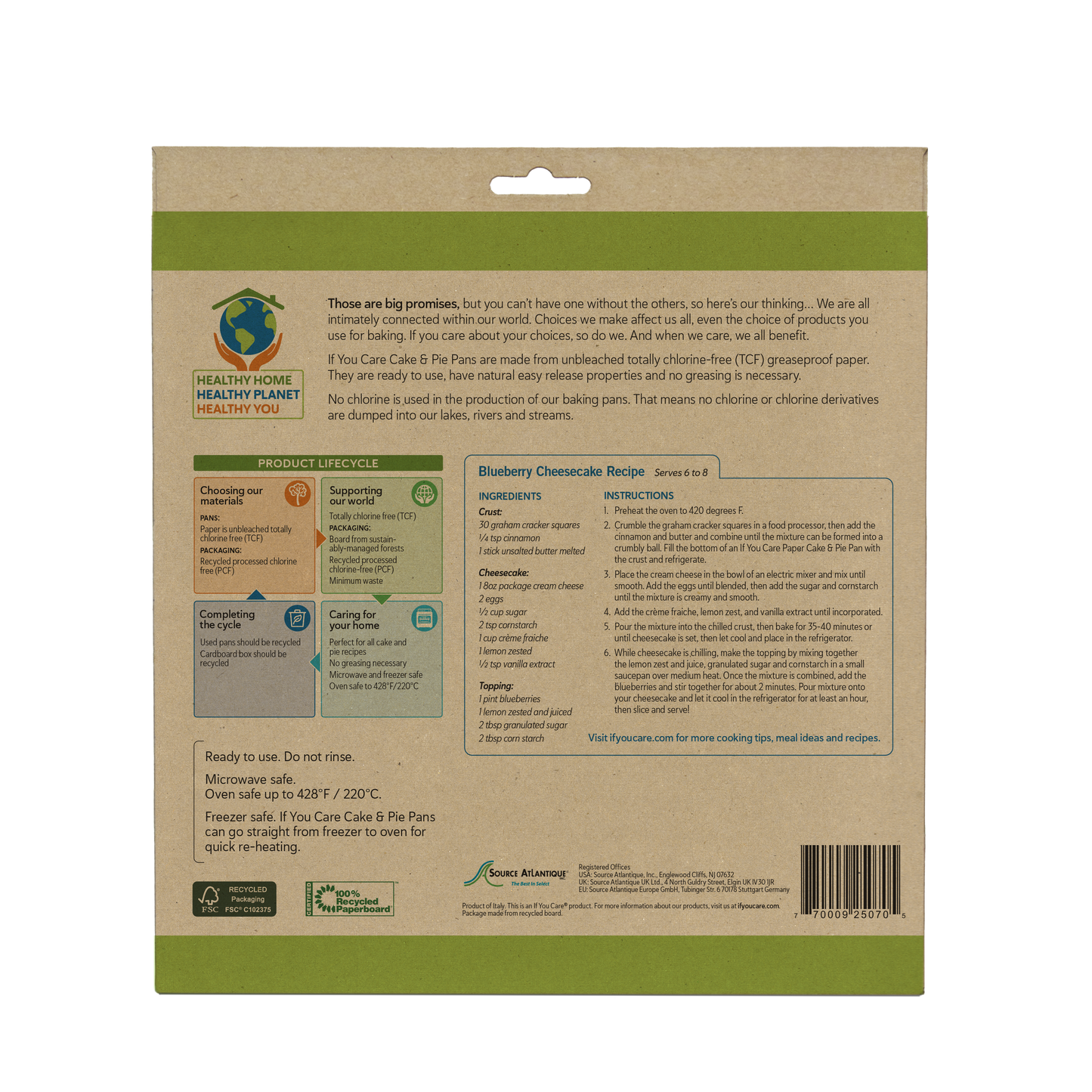 Paper Cake and Pie Pans